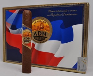 La Aurora ADN Robusto Cigars features a Dominican wrapper from Ciabo Valley. Centered around andullo which is a type of tobacco only found in the Dominican republic.