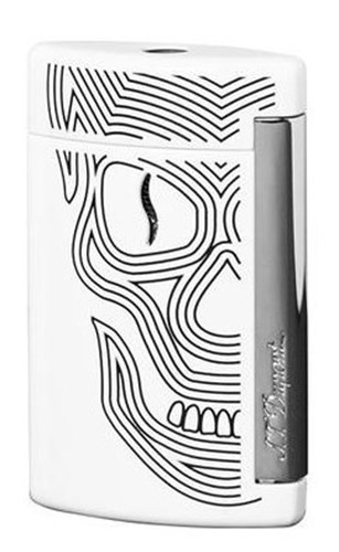 S.T Dupont Minijet Skull 2.0 White