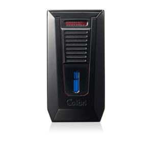 Buy Colibri Slide Lighter Online: The Colibri Slide Double Jet Lighter With Punch Red + Black features a double Jet plus a built in cigar punch.