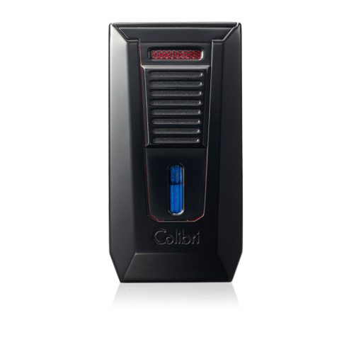 Buy Colibri Slide Lighter Online: The Colibri Slide Double Jet Lighter With Punch Red + Black features a double Jet plus a built in cigar punch.