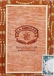 Tatuaje La Riqueza No.8 Online: Using a old Cuban cigar brand, Tatuaje has created a cigar that is rich in flavor. The cigar features a Connecticut Broadleaf producing notes of spice, cocoa and cedar.