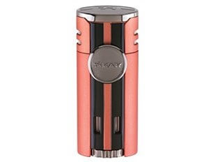 Buy Xikar HP4 Quad Lighter Orange Online: designed to deliver high performance, this sports car inspired lighter features four angled jets and a flip top hood!