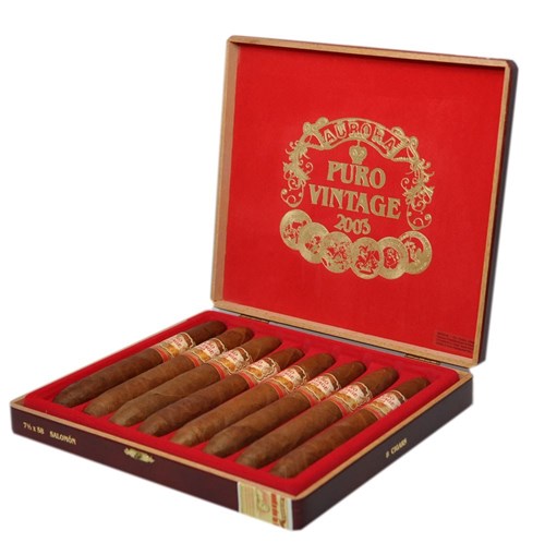 Buy La Aurora Puro Vintage 2003 Online: The La Aurora Puro Vintage series uses tobaccos that have been aged for five years.