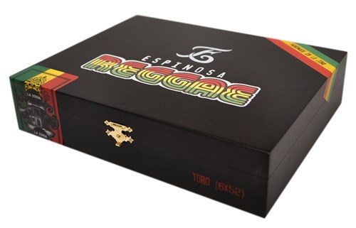 Buy Reggae Toro by Espinosa Cigars Online: The Reggae Reggae Toro features lengua de vaca Jamaican filler tobacco with an Ecuadorian Rosado wrapper and a Nicaraguan binder.