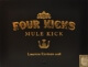 The Four Kicks Mule Kick 2018 is a limited release using the base blend of the Four Kicks. The Mule Kick uses a darker Ecuadorian Habano wrapper creating a bolder and fuller experience!