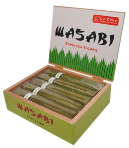 Buy Wasabi by Espinosa Cigars Online: a 5 x 52 box pressed beauty wit ha candela wrapper something you don't want to miss out on! 
