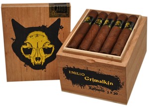 Buy Grimalkin Robusto by Emilio Online: The Grimalkin has returned and is a Nicaraguan puro blended by James Brown of BLTC and produced at Fabrica Oveja Negra in Nicaragua!