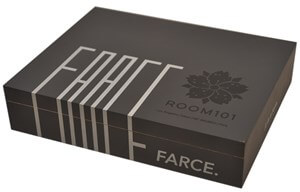 Buy Farce Magnum by Room 101 Online: The first Room 101 release since Matt Booth's departure from Davidoff. This full bodied cigar features a Ecuadorian wrapper over a Indonesian binder and four different fillers.