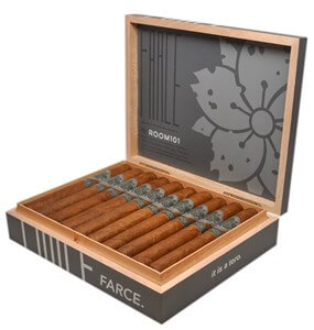 Buy Farce Toro by Room 101 Online: The first Room 101 release since Matt Booth's departure from Davidoff. This full bodied cigar features a Ecuadorian wrapper over a Indonesian binder and four different fillers.