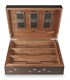 Buy Davidoff 50th Cave Des Ameriques Humidor Online: Davidoff has collaborated with Léger on a collection of four 50th anniversary "Caves du Monde" humidors, using her skills to inlay hand-woven fabrics into exceptional woods.