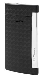Buy S.T Dupont Slim 7 Firehead Black Online: S.T Dupont Slim 7 the world's slimmest luxury lighter measuring at just seven millimeters thick.
