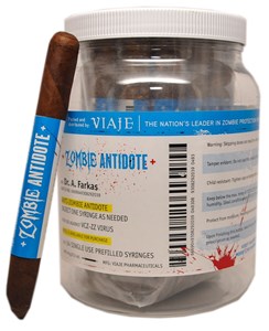 Buy Viaje Zombie Antidote Online: the Viaje Zombie Antidote is a 6 1/4 x 44 lonsdale style torpedo with a closed foot and head.