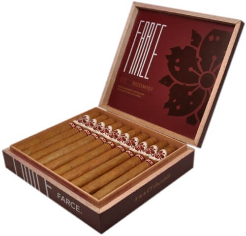 Buy FARCE Connecticut Churchill Online: An offshoot of the FARCE, this 7 x 48 features a Ecuadorian Connecticut wrapper over a four different fillers.