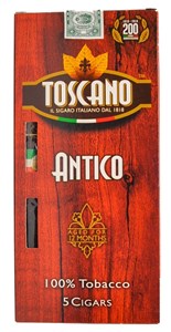Buy Toscano Antico Online at Small Batch Cigar: This offering from Toscano comes with a Fire Cured wrapper.