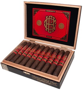Buy Crowned Heads Court Reserve 2018 Robusto Online: Released in November of 2018, the Crowned Heads Court Reserve was designed as a thank you to the loyal customers and followers of the Crowned Heads brand.  Featuring a Mexican San Andres wrapper over Ecuadorian binders and Nicaraguan fillers, now is a great time to become part of the Court!