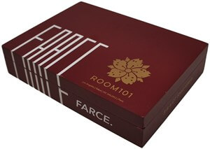 Buy FARCE Connecticut Robusto Online: An offshoot of the FARCE, this 4 7/8 x 46 features a Ecuadorian Connecticut wrapper over a four different fillers.