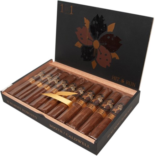 Buy Hit & Run Part Duex Almost Robusto Online: the follow up to the Robert Caldwell & Matt Booth collaboration Part Duex features a Central American Habano wrapper over Dominican & Nicaraguan fillers!