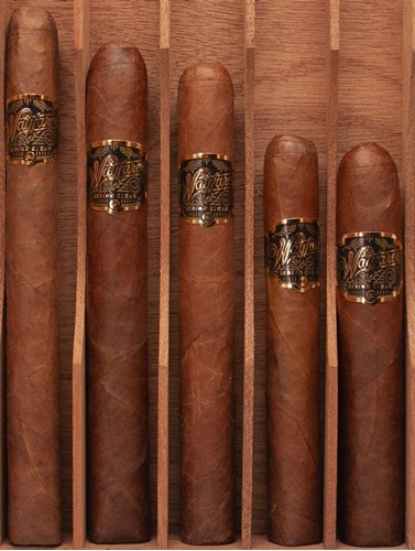 Buy Serino Wayfarer Sampler Online - featuring each of the new Wayfarer cigars : Robusto, Corona Gorda, and the 109.  Each features a unique cap from cuban history!