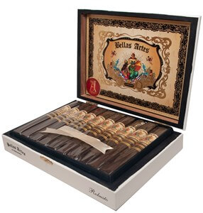 Buy AJ Fernandez Bellas Artes Maduro Robusto Online at Small Batch Cigar: AJ Fernandez presents its Brazilian Mata Fina wrapper in a 5 1/2 x 52.