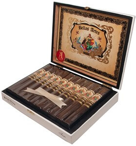 Buy AJ Fernandez Bellas Artes Maduro Toro Online at Small Batch Cigar: AJ Fernandez presents its Brazilian Mata Fina wrapper in a 6 x 54