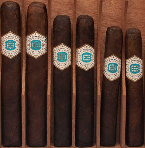 Buy Dapper Cigar Co. El Borracho Maduro Sampler Online at Small Batch Cigar:  This sampler features two of each vitolas from the El Borracho Maduro line.