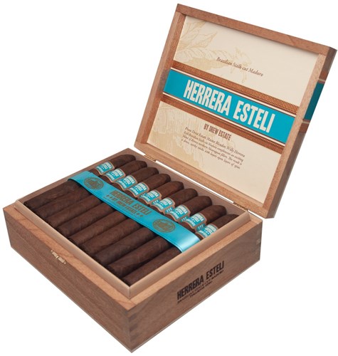 Buy Drew Estate Herrera Esteli Brazilian Maduro Piramide Fino Online at Small Batch Cigar: This 6 x 52 piramide from Herrera Esteli uses a Brazilian Mata Fina wrapper.