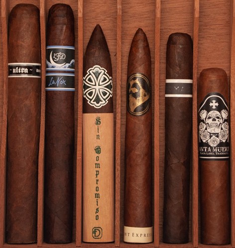 Buy our "The "Dark" Pack Sampler Online: Crafted for both Dark Side of the Leaf and Bazaar of the leaf, the sampler features strong cigars.