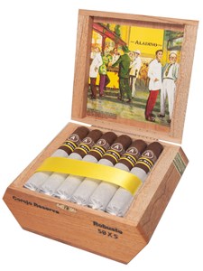 Buy Aladino Reserva Robusto Online at Small Batch Cigar:  Limited to 400 boxes made a month, this corojo reserva only comes in one size.