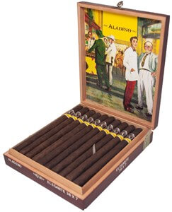 Buy Aladino Maduro Elegante Online at Small Batch Cigar:  This "authentic corojo" puro is a features a maduro wrapper.