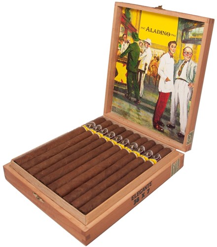 Buy Aladino Elegante Online at Small Batch Cigar:  This "authentic corojo" puro is a throwback to the "Golden Age" of cigars.