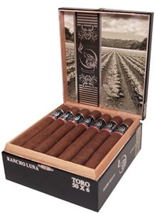 Buy Rancho Luna Habano Toro Online at Small Batch Cigar: Featuring a habano wrapper, this well balanced cigar features a corojo binder and a mix of habano and corojo fillers.