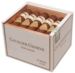 Buy Cavalier Geneve White Series Medio Cigars Online at Small Batch Cigar: Now online this 3 1/2 x 58 is the perfect mild to medium body smoke.