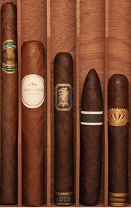 Buy Size Matters Sampler Online: A sampler featuring cigars from Drew Estate, Dunbarton Tobacco & Trust, RoMa Craft Tobac, Casdagli Cigars, and Campesino cigars.  This sampler is built to showcase how size difference affects the taste and overall smoking experience of a cigar.