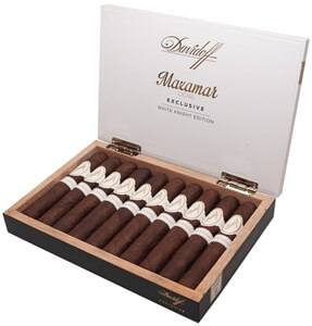 Buy Davidoff Maxamar White Knight Cigar Online: The Davidoff White Knight features a Ecuadorian wrapper over a Negro San Andres in a 5 x 52 Robusto.