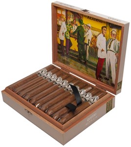 Buy Aladino Connecticut Queens Perfecto Online at Small Batch Cigar: This Aladino features an Ecuadorian Connecticut wrapper over Honduran binders and fillers.