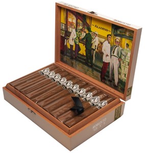 Buy Aladino Connecticut Robusto Online at Small Batch Cigar: This Aladino features an Ecuadorian Connecticut wrapper over Honduran binders and fillers.