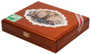 Buy HVC San Isidro Divinos Online:  The newest vitola from the San Isidro line, the Divinos feautres an Ecuadorian habano wrapper, a binder from the Jalapa region of Nicaragua and fillers from Estelí.