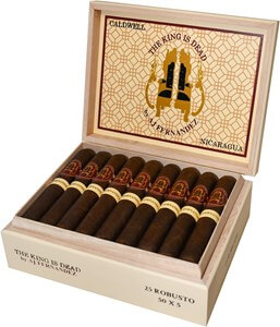 Buy The King is Dead by AJ Fernandez Robusto Online at Small Batch Cigar: A Nicaraguan take on the King is Dead by Caldwell Cigar
