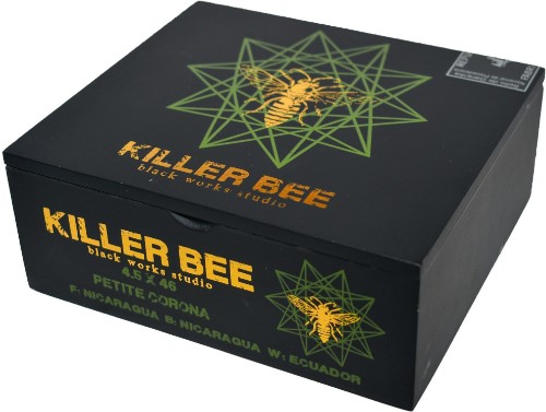 Buy Black Works Killer Bee Petite Corona Online at Small Batch: The Black Label Killer Bee features a Ecuadorian Maduro wrapper, produced in small quantities  at Fabrica Oveja Negra.