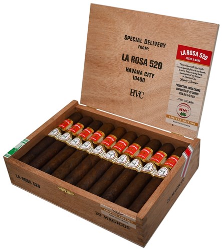 Buy HVC LA ROSA 520 Maduro Magicos Online: The HVC La Rosa 520 Maduro Magicos is a 5 1/2 x 54 Mexican San Andres wrapped limited edition! 