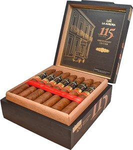 Buy La Aurora 115 Belicoso Online at Small Batch Cigar: The newest regular production from La Aurora features tobaccos from Brazil and the Dominican Republic.	