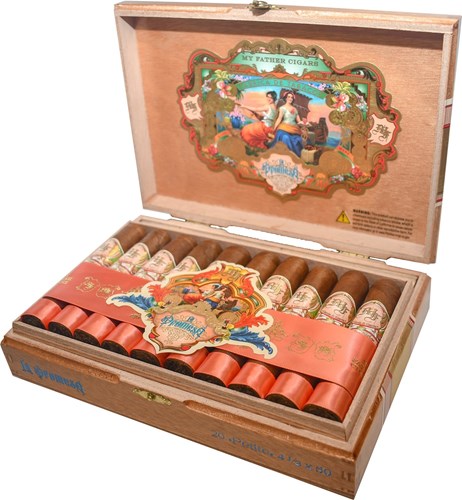 Buy My Father La Promesa Petite Online: "The Promise" is My Father's newest line featuring a Ecuadorian Habano Oscuro wrapper over Nicaraguan binders and fillers.