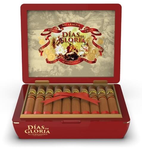 Buy AJ Fernandez Dias De Gloria Online: The newest release from AJ Fernandez, this Nicaraguan puro features tobacco from four of AJ Fernandez' oldest farms.