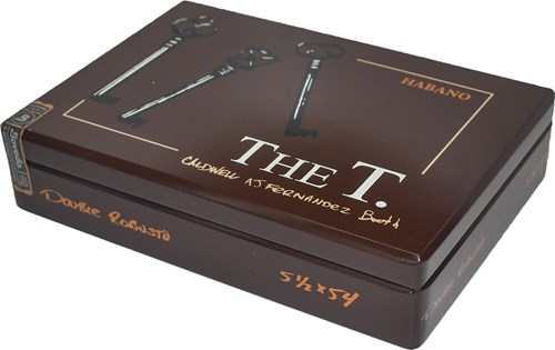 Buy The T Habano Double Robusto By Caldwell AJ Booth Online: a collaboration from some of the industries greatest! Matt Booth is back and along side AJ Fernandez and Robert Caldwell produces final entry to the T series with a Habano wrapper.