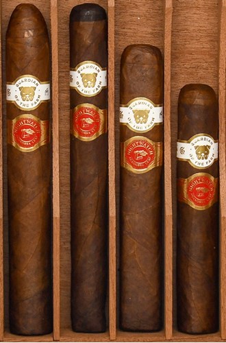 Buy the Guardian of the Farm Dog Nights Sampler Online:  Featuring one cigar from each vitola of the new Guardian of the Farm Nightwatch line by Casa Fernandez/ Aganorsa Leaf!  Featuring the Campeon, JJ, Orpheus, and Rambo.