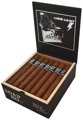 Buy Dissident Soapbox Toro Gordo Online: Dissident Soapbox features three different tobaccos from three different countries; Brazil, Ecuadorian, and Nicaragua.