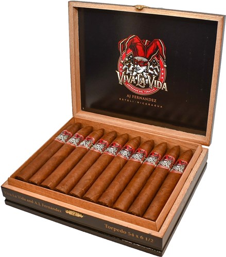 Buy Viva La Vida Torpedo by AJ Fernandez Online: The newest release from AJ Fernandez, this Nicaraguan puro features tobacco from four of AJ Fernandez' oldest farms.
