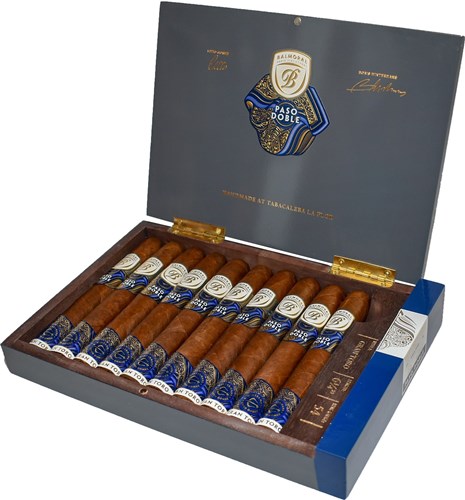 Buy Paso Doble Gran Toro by Balmoral Online: The Paso Doble blend showcases the dark, full-bodied opulence of Litto Gomez' La Flor Dominicana and the sophisticated, balanced complexity of Boris Wintermans' Balmoral Cigars.