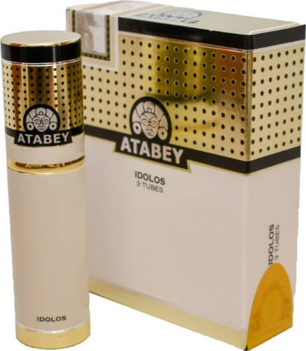 Buy Atabey Idolos Tubes Online at Small Batch Cigar: A petite robusto gordo 4 x 55 vitola from the Atabey line that now comes in tubes by United Cigars.