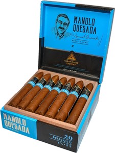Buy Cuban Cigar Factory Manolo Quesada Belicoso Online: This 6 1/4 x 52 cigar features an Ecuadorian Habano wrapper and is blended by Manuel "Manolo"Quesada
